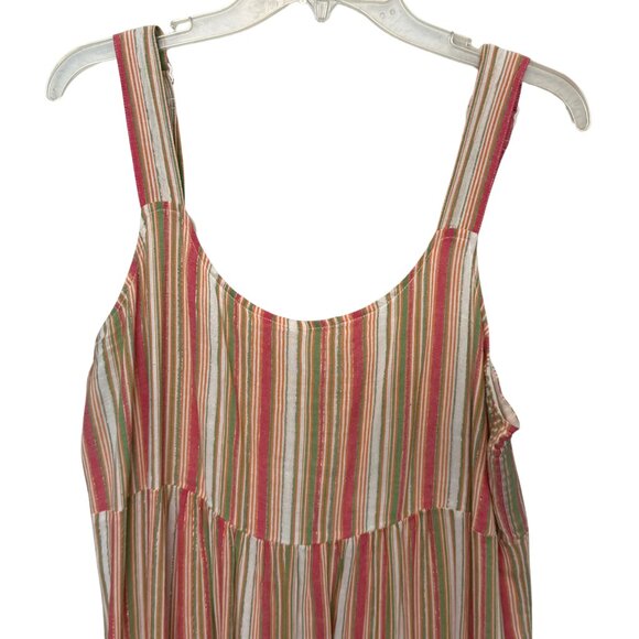 Linda Anderson Melon Multicolored Tiered Sun Dress - Size XL - Picture 5 of 11